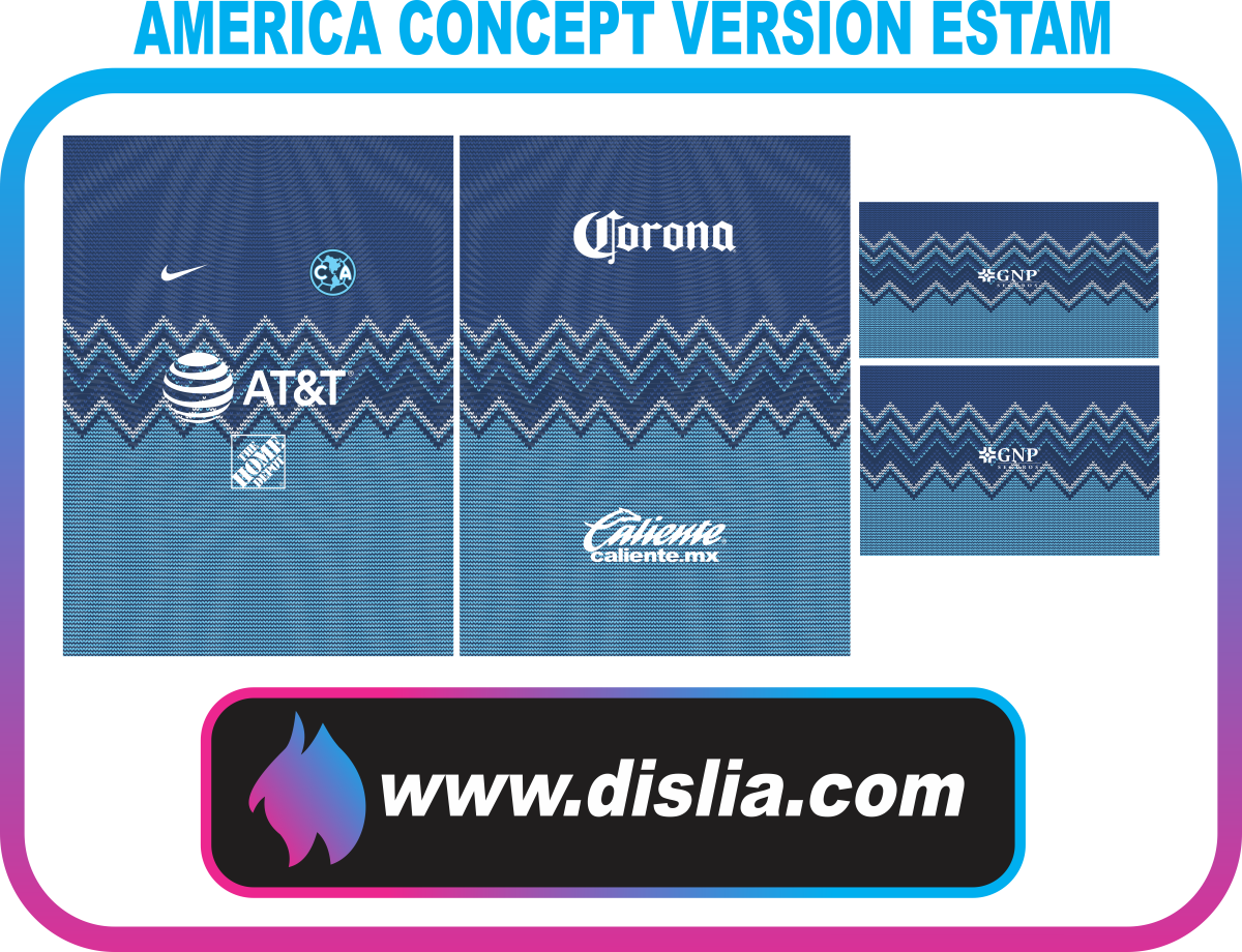 Diseño de fútbol para sublimar — AMERICA  CONCEPT VERSION ESTAM