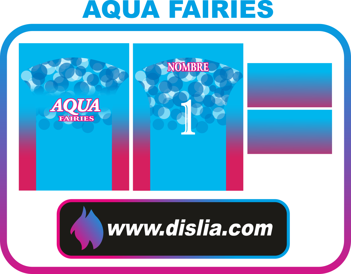 Diseño de voleibol para sublimar — AQUA FAIRIES
