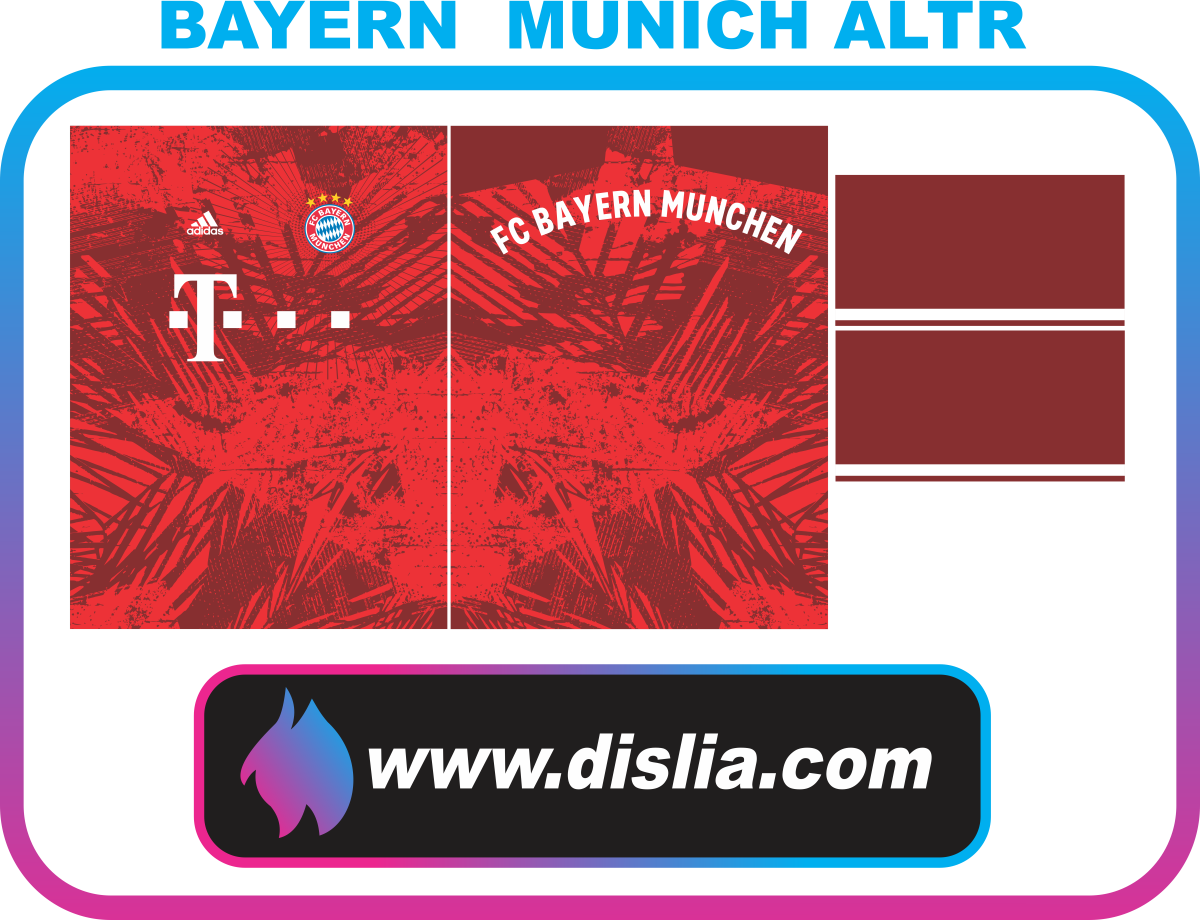 Diseño de fútbol para sublimar — BAYERN MUNICH ALTR