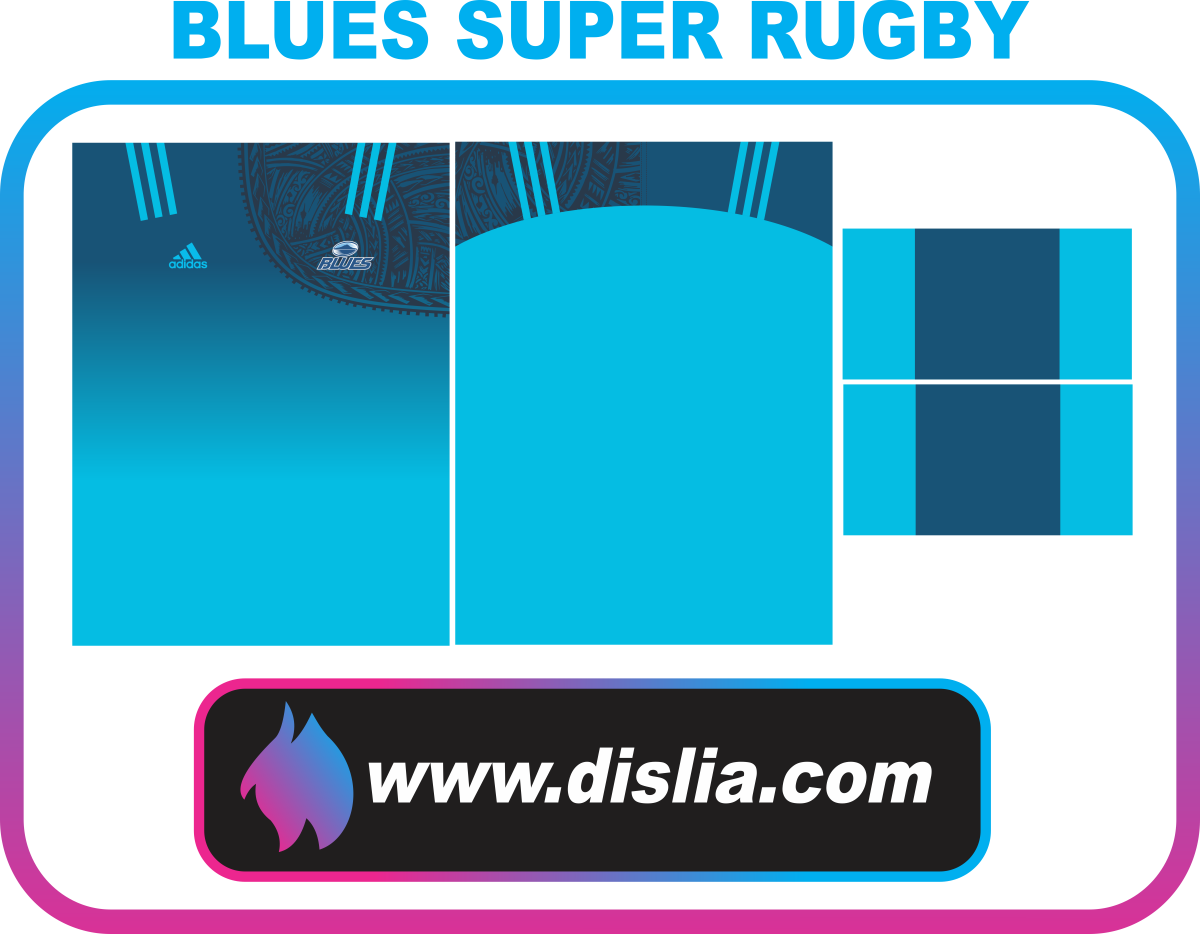 Diseño de otros deportes para sublimar — BLUES SUPER RUGBY