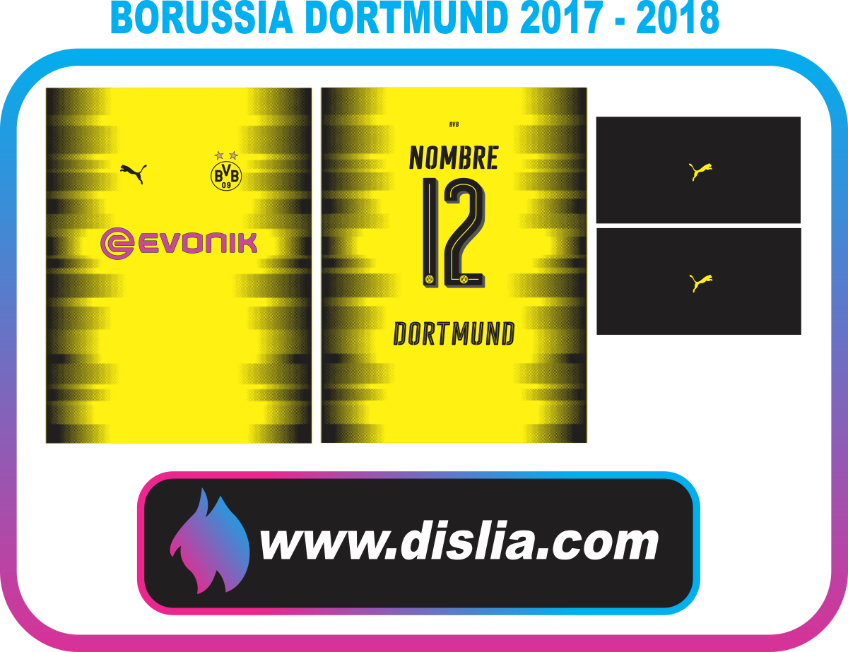 Diseño de fútbol para sublimar — BORUSSIA LOCAL 2017 - 2018