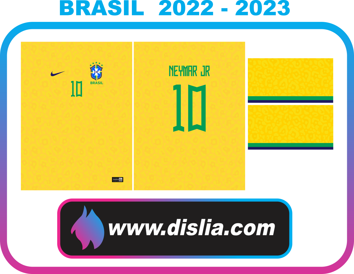 Diseño de fútbol para sublimar — BRASIL 2022 - 2023