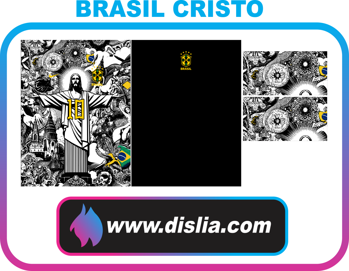 Diseño de fútbol para sublimar — BRASIL CRISTO