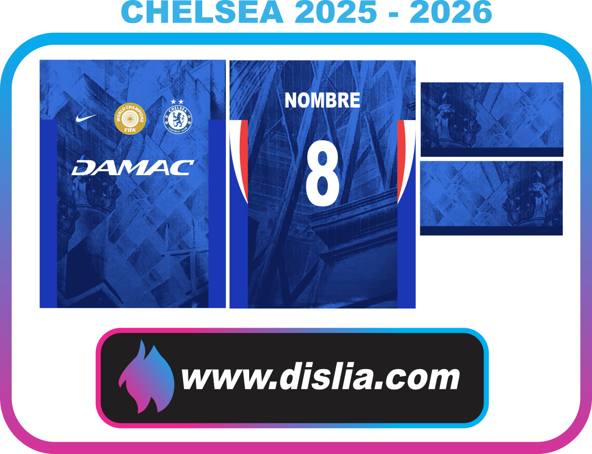 Diseño de fútbol para sublimar — CHELSEA 2025 - 2026