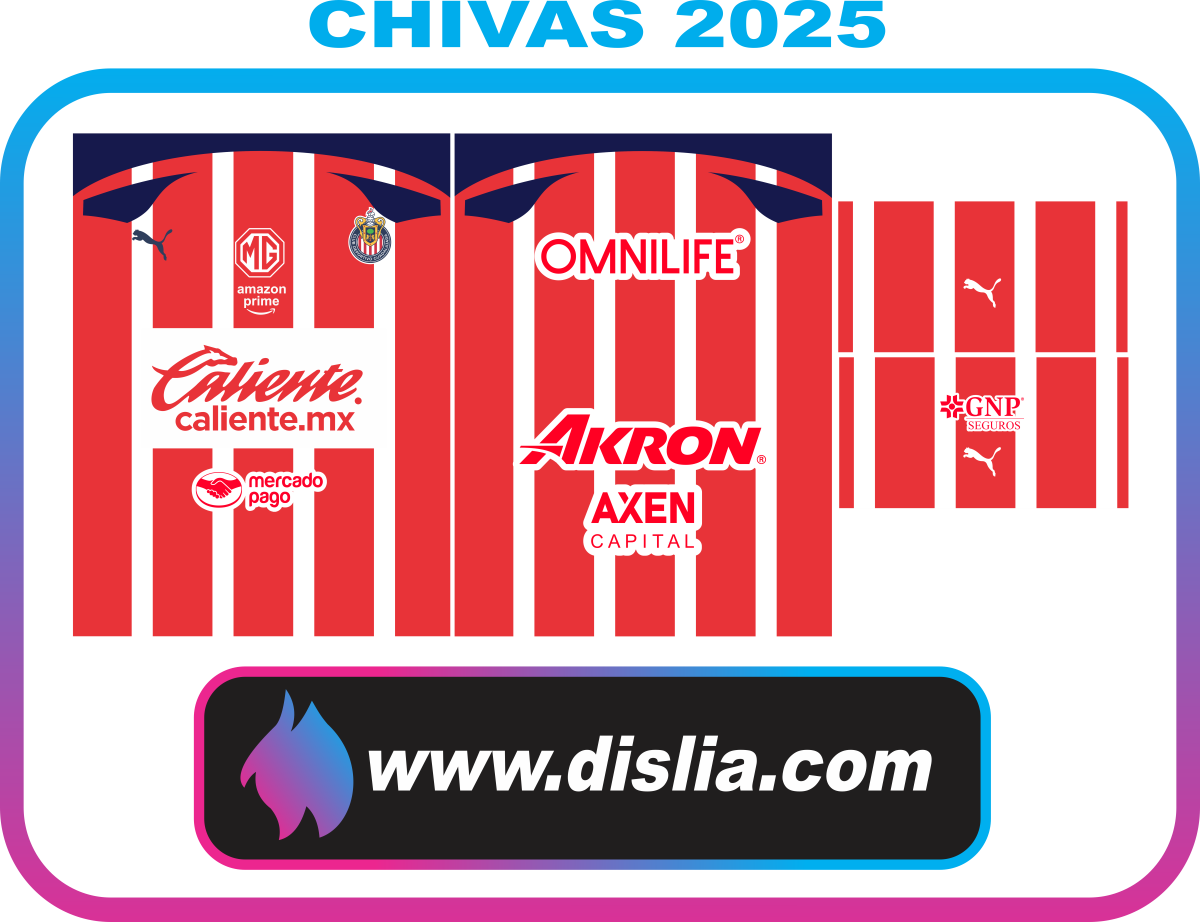 Diseño de fútbol para sublimar — CHIVAS 2025
