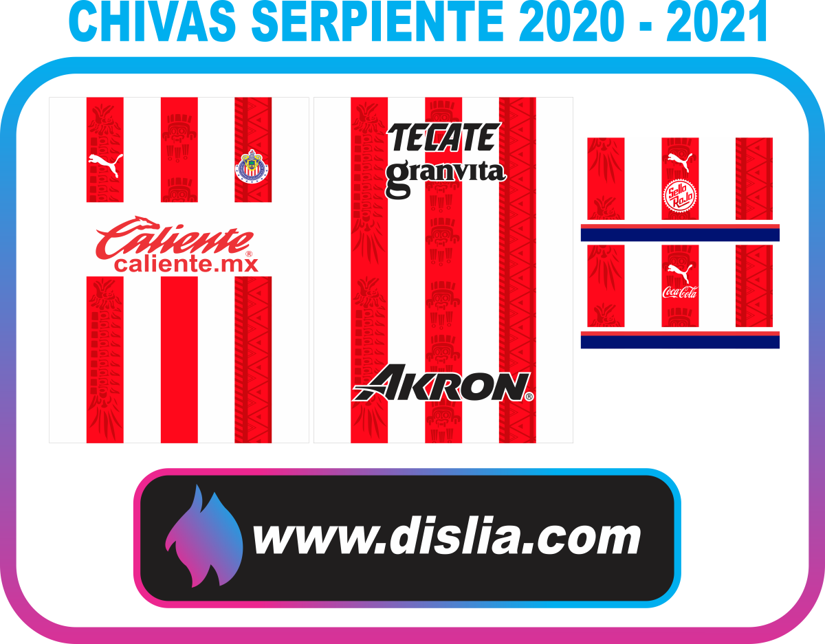 Diseño de fútbol para sublimar — CHIVAS SERPIENTE 2020 - 2021