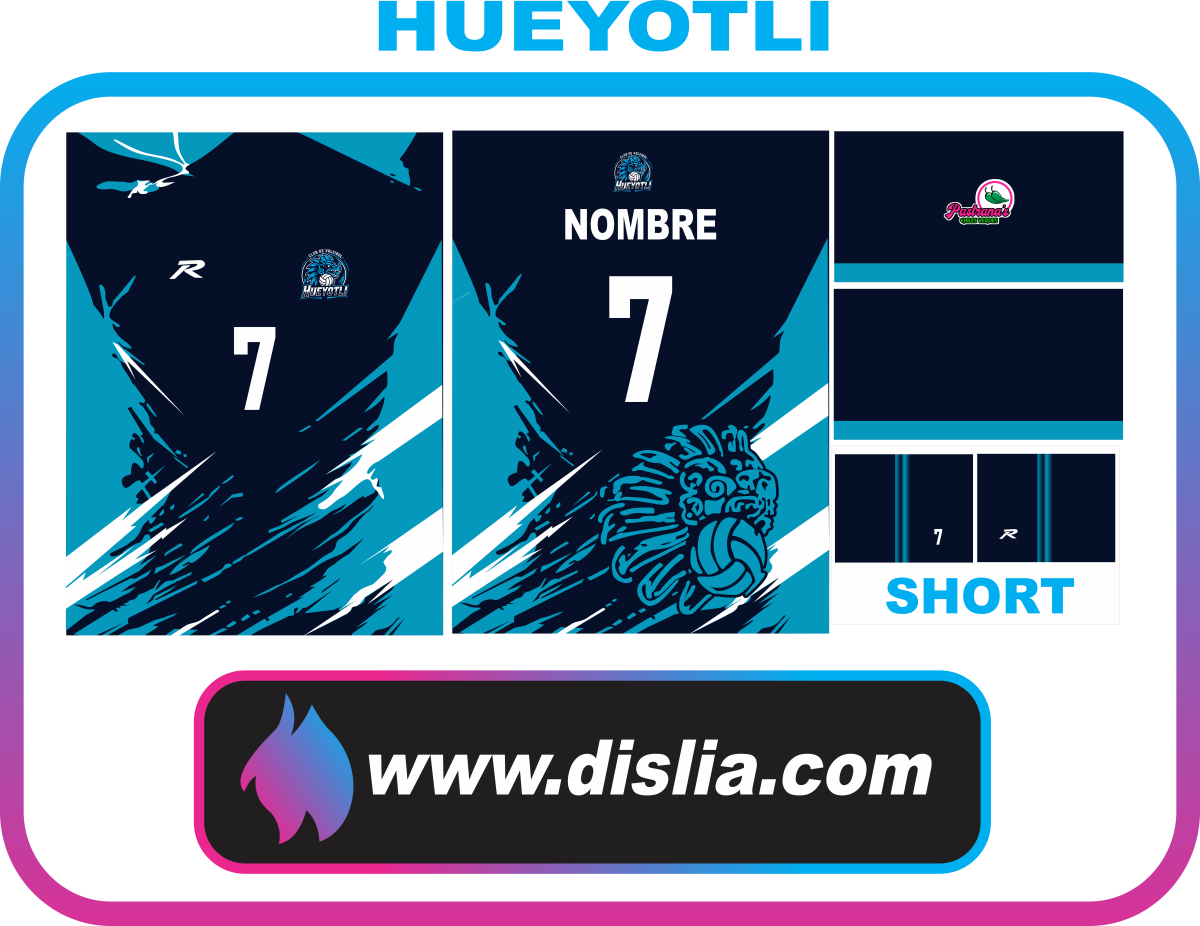 Diseño de voleibol para sublimar — HUEYOTLI