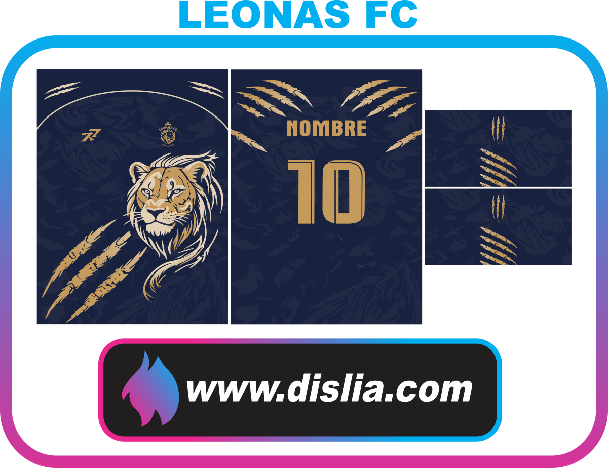 Diseño de fútbol para sublimar — LEONAS FC MARINO