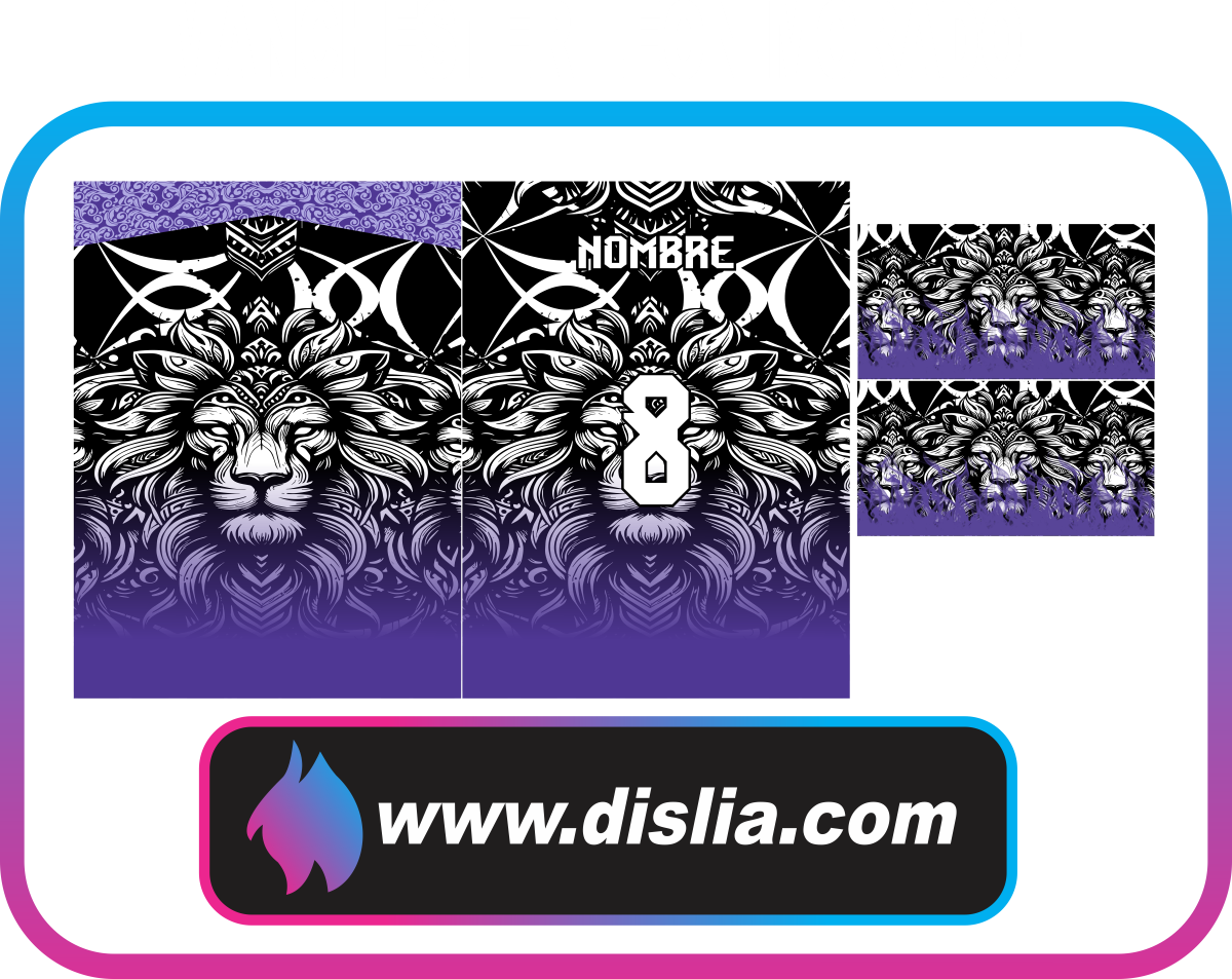 Diseño de fútbol para sublimar — MANCHESTER LEON MORADO