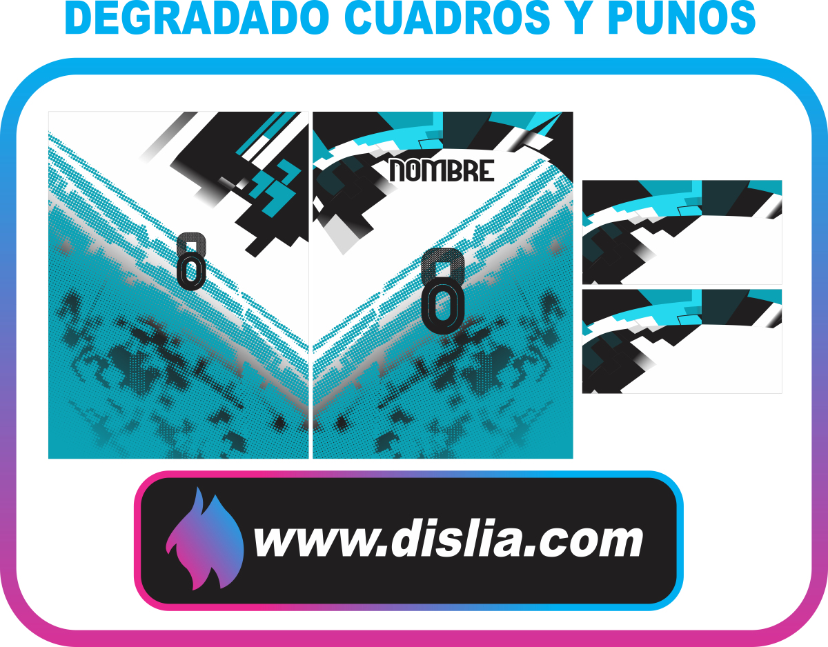 Diseño de fútbol para sublimar — puntos y cuadros