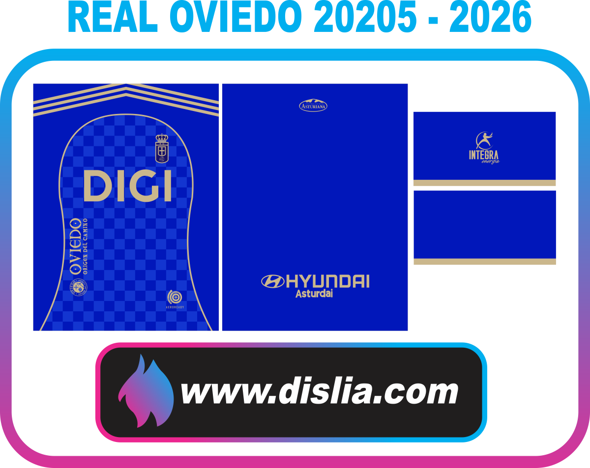 Diseño de fútbol para sublimar — REAL OVIEDO 2025-2026