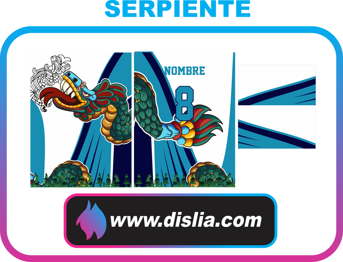 Diseño de fútbol para sublimar — SERPIENTE AZTECA