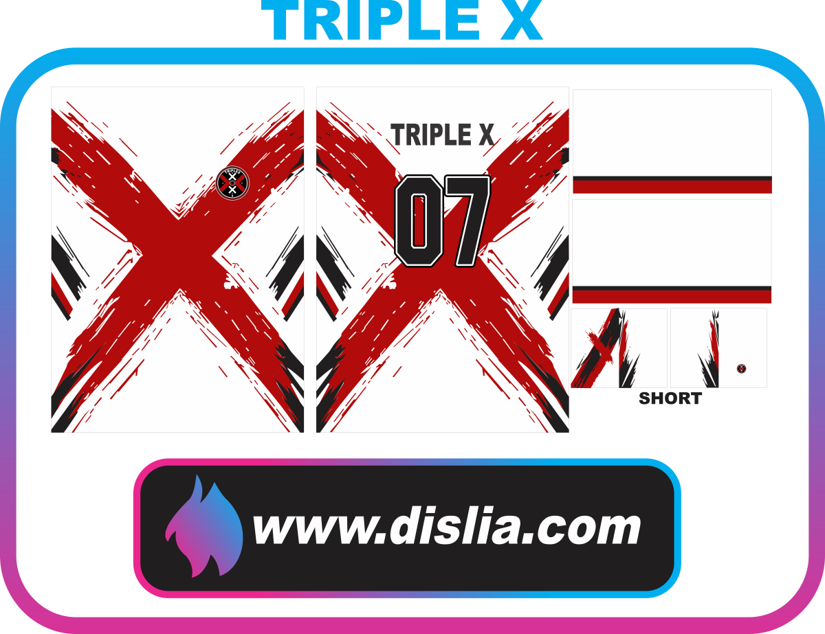Diseño de fútbol para sublimar — TRIPLE X