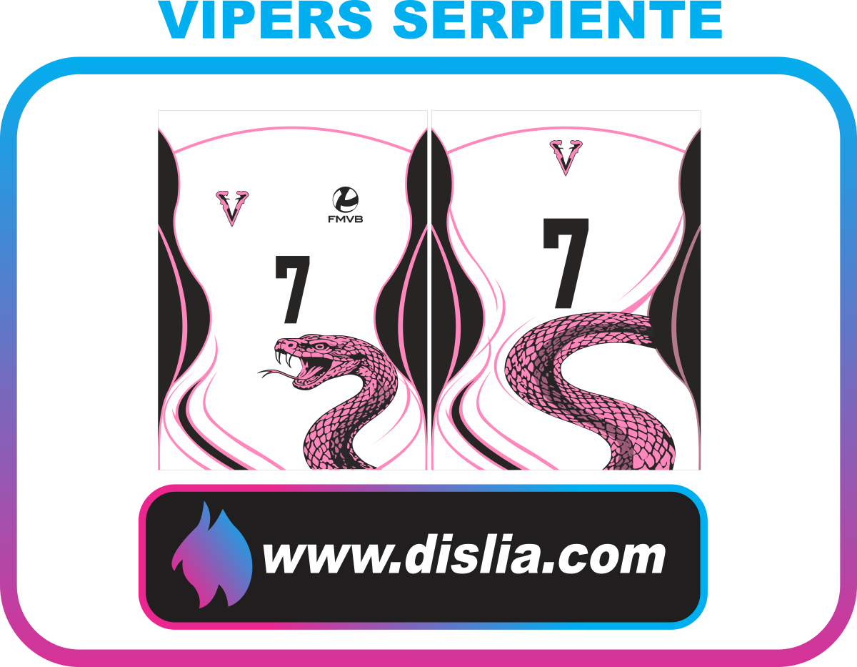 Diseño de voleibol para sublimar — VIPERS SERPIENTE