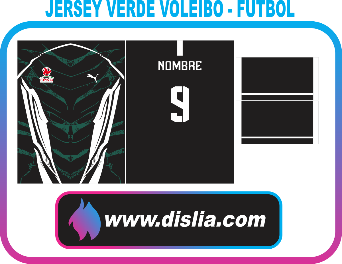 Diseño de voleibol para sublimar — VOLEIBOL DEGRADADO VERDE